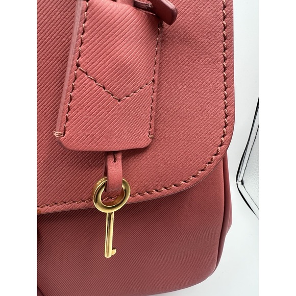 Burberry Bag Bi Color Pink Trench Calf Leather Top Handle Bag Career Authentic - Picture 6 of 16